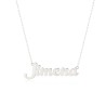 White Gold Name Necklace