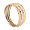 18k Tricolor GOLD Ring - Medium