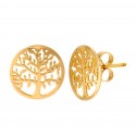 Tree of Life Earrings in Gold 18K