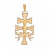 Big Caravaca Cross Pendant in 18K Gold
