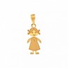 Small Girl 18K Gold Pendant