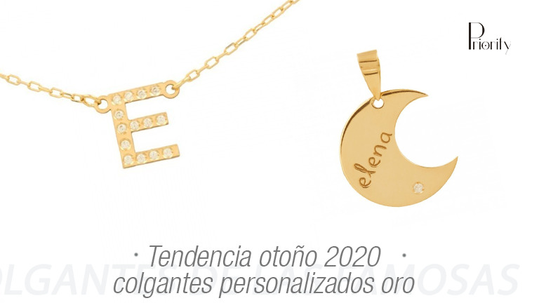 Tendencia otoño 2020: colgantes personalizados oro