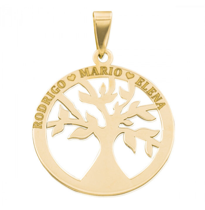 árbol de la vida oro personalizado
