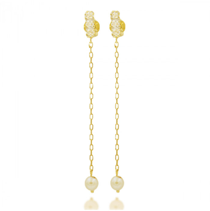 pendientes de oro con perlas